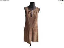 Superbe robe daim marron Pellessimo 40=38 tbe 