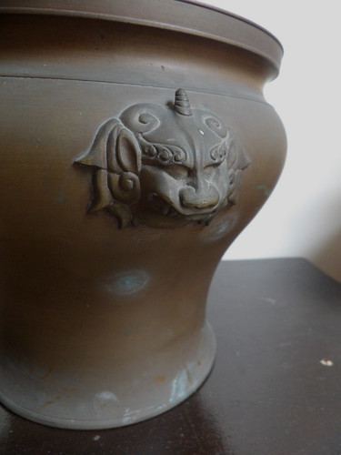 Ancien grand cache pot - grand,