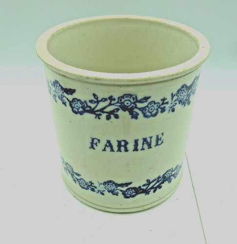 Pot farine faience st - farine,