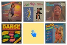 Lot 5 albums vinyles 33T dont 2 doubles (7 disques en tout)