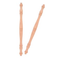  2 Pcs Solid Wood Column for