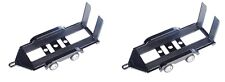 Lot 2 Remorques plateaux porte voiture 1/43 Metal Trailer Diecast Motormax 76081