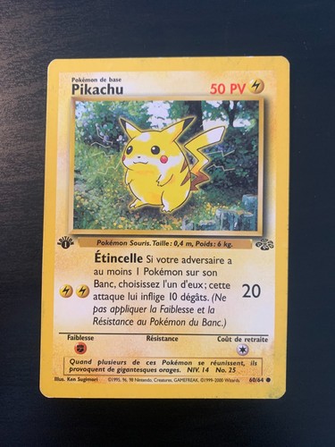 Carte pokémon pikachu 60 64 - :, 60/64