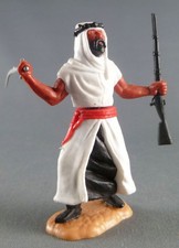 Timpo - Arabes - Piéton blanc cimeterre & fusil noir jambes avançantes (robe rec