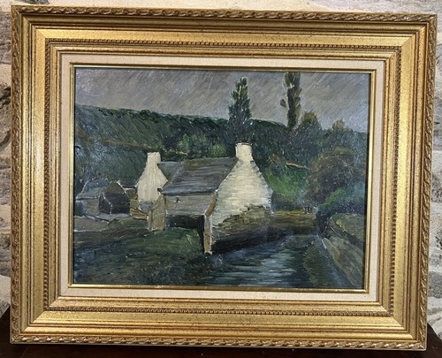 Ancienne huile sur panneau - ,