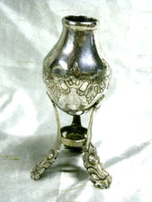 ANCIEN VASE PIEDOUCHE TRIPODE ARGENT MASSIF signé A GAIVIZO