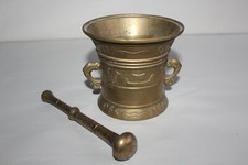 Mortier en bronze, complet
