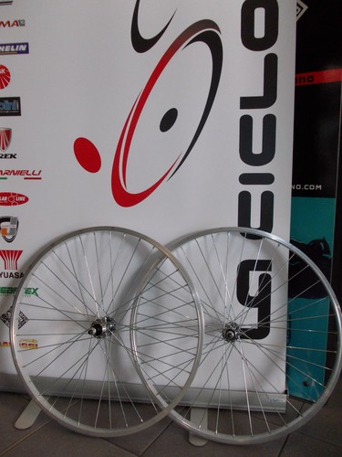 Paire roues aluminium vélo - aluminium, 26