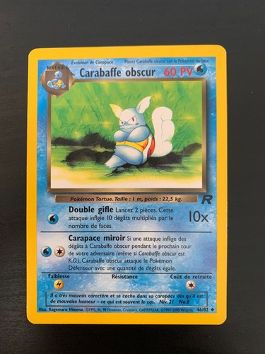 Carte pokémon unco carabaffe - pokémon,