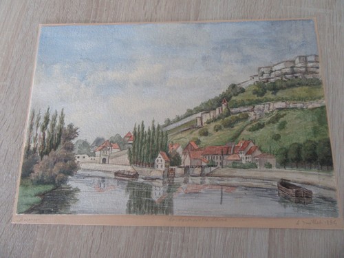 Aquarelle originale datee - originale,