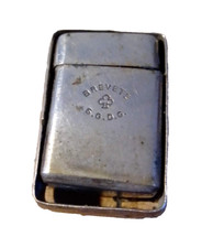 MIGNON PETIT ENCRIER DE POCHE OU DE VOYAGE EN METAL CHROME