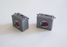 PLAYMOBIL (AA118) DINOSAURES - Lot 2 Caisses Bandoulière Valises Latérales 4162