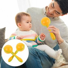  Lot de 4 maracas pour enfants : hochets en plastique pour fête de Noël, fête