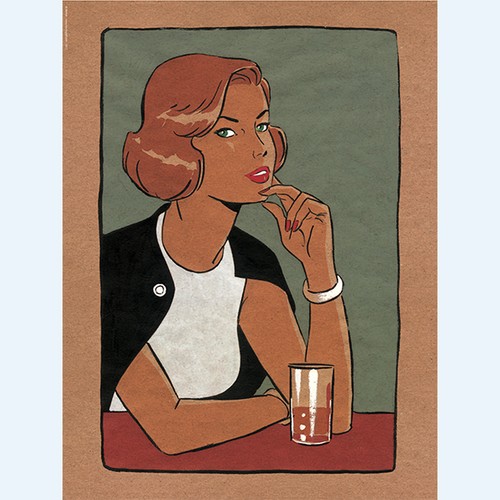 Berthet pin verre signé - -,