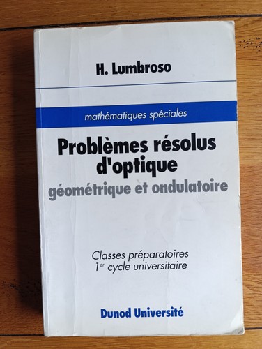 Problèmes résolus optique - problèmes,