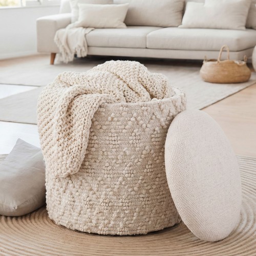 Tabouret pouf rangement - de,