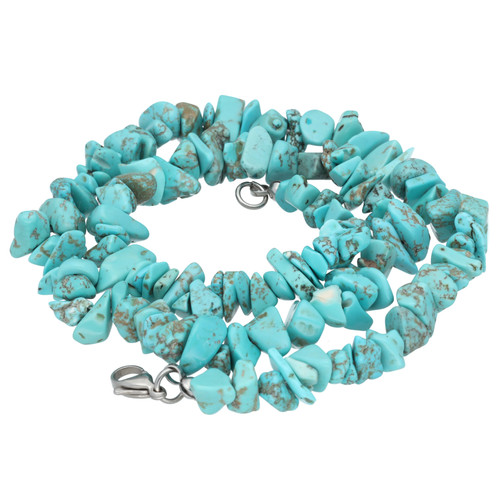 Collier turquoise éclats - turquoise,