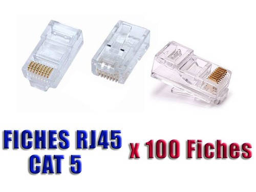 Boite 100 fiches rj45 - boite,