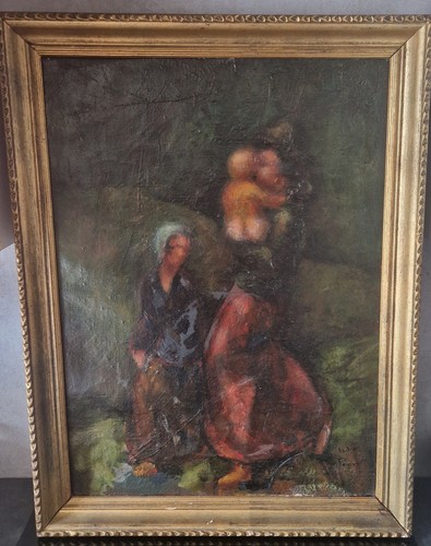 Hst tableau ancien femme - ancien,