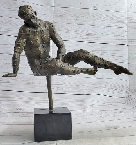 Statue bronze surréaliste - bronze,