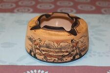 Rare grand cendrier en céramique basque et Ciboure VE Le Corrone paludiers