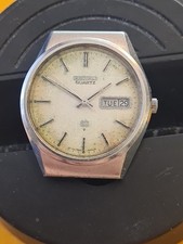  SEIKO SQ  QUARTZ  NE FONCTIONNE PAS uniquement Pour Pièces Lire Descriptif 