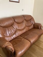 Canapé vintage en cuir 3 places
