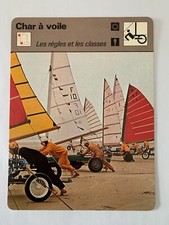CARTE EDITIONS RENCONTRE 1978 / CHAR A VOILE- LES REGLES ET LES CLASSES