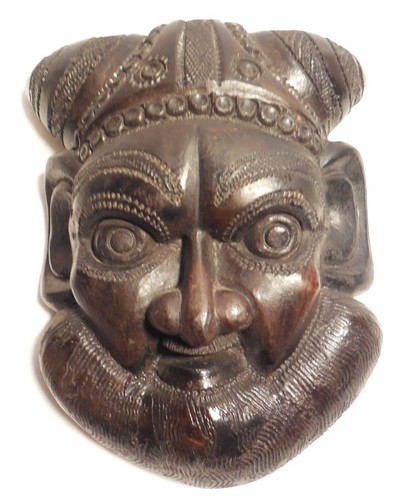 Masque nepal anthropomorphe - nepal,