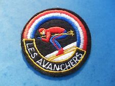 ECUSSON  PATCH   SKI TISSU  SAVOIE LES AVANCHERS VALMORELO