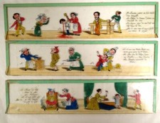 3 plaques verre lanterne