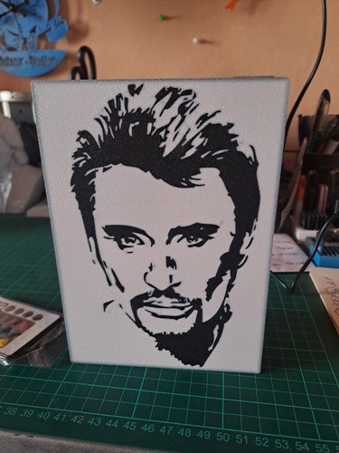 Johnny hallyday lampe lightbox - hallyday,