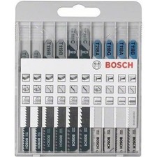 Assortiment de lames de scie sauteuse - BOSCH - 10 pieces - Métal et Bois - A...