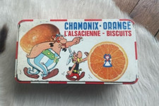 Boite à gâteaux Chamonix vintage avec Obelix et Asterix de L'Alsacienne
