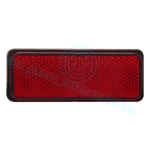 Rouge rectangle réflecteur - rouge,
