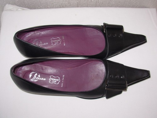 Bata escarpins cuir noir 38 - escarpins,