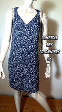 Comptoir des Cotonniers Taille 36 💕 robe doublée bleue