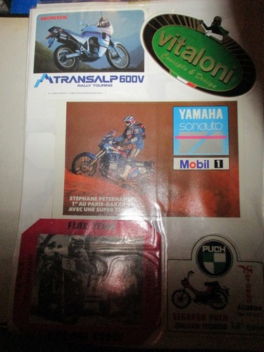 Autocollants moto side car - moto,