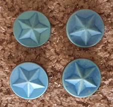4 BOUTONS METAL DORE ANCIENS ETOILE EN RELIEF (MILITAIRE D'ADMINISTRATION ?)