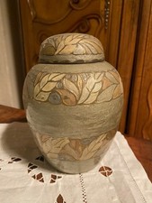 Vase Chinois Art Déco Décor Cloisonné Laiton Élégant Vintage Collection