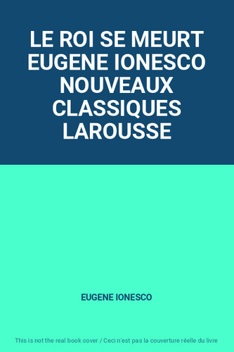 Roi meurt eugene ionesco - se,