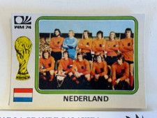 Image NEDERLAND # 233 PANINI World Cup Munich 74 München D'origine avec Dos NM