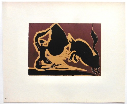 Pablo picasso linogravure - picasso, 1962