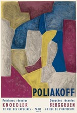 Serge Poliakoff , Affiche, Peintures récentes, Gouaches récentes