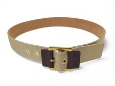 NEUF CEINTURE LOUIS VUITTON T80 TOILE & CUIR VERNIS AMARANTE CANVAS BELT 450€