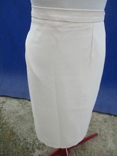 Jupe en polyester blanc cassé / écru  T46 DEVERNOIS