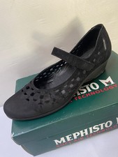 Ballerines babies talons 40/40,5 daim noir MEPHISTO