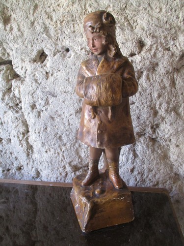 Ancienne statuette platre - ancienne,