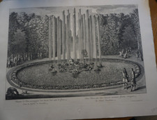 Pierre LEPAUTRE (1660-1744) GRANDE GRAVURE TIRAGE XX° FONTAINE JARDIN VERSAILLES
