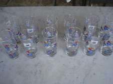 Lot de 12 verres publicitaires Footix Total Coupe du monde 98 parfait état